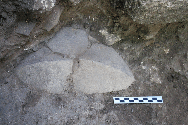 Cerámica carena de la fase reciente del yacimiento